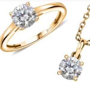 J Francis Embellished with Zirconia by Swarovski Ring, Pendant, Necklace